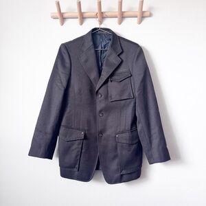 Pienza Men’s Brown Wool Coat